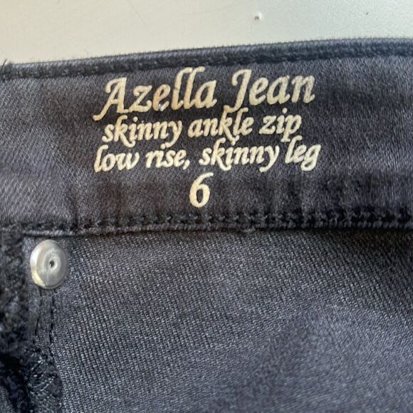 Ellie Tahari Azella Black coated denim waxed skinny jean Legging 6 - Picture 5 of 8